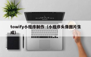 河北towify小程序制作（小程序头像图片生成）